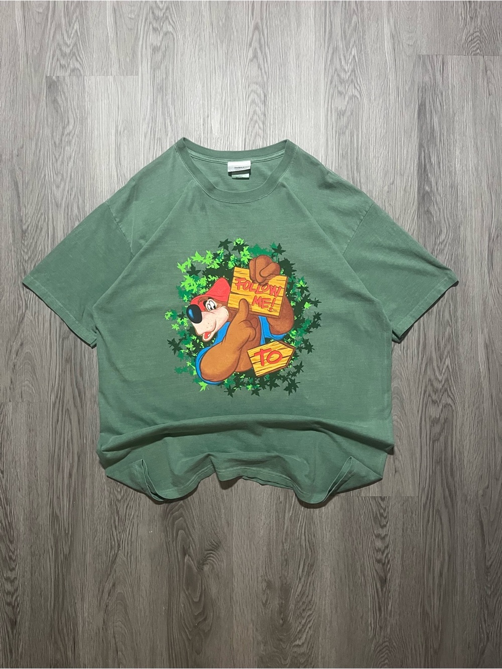 Vintage 2000s Splash Mountain Walt Disney World double sided graphic T-shirt L